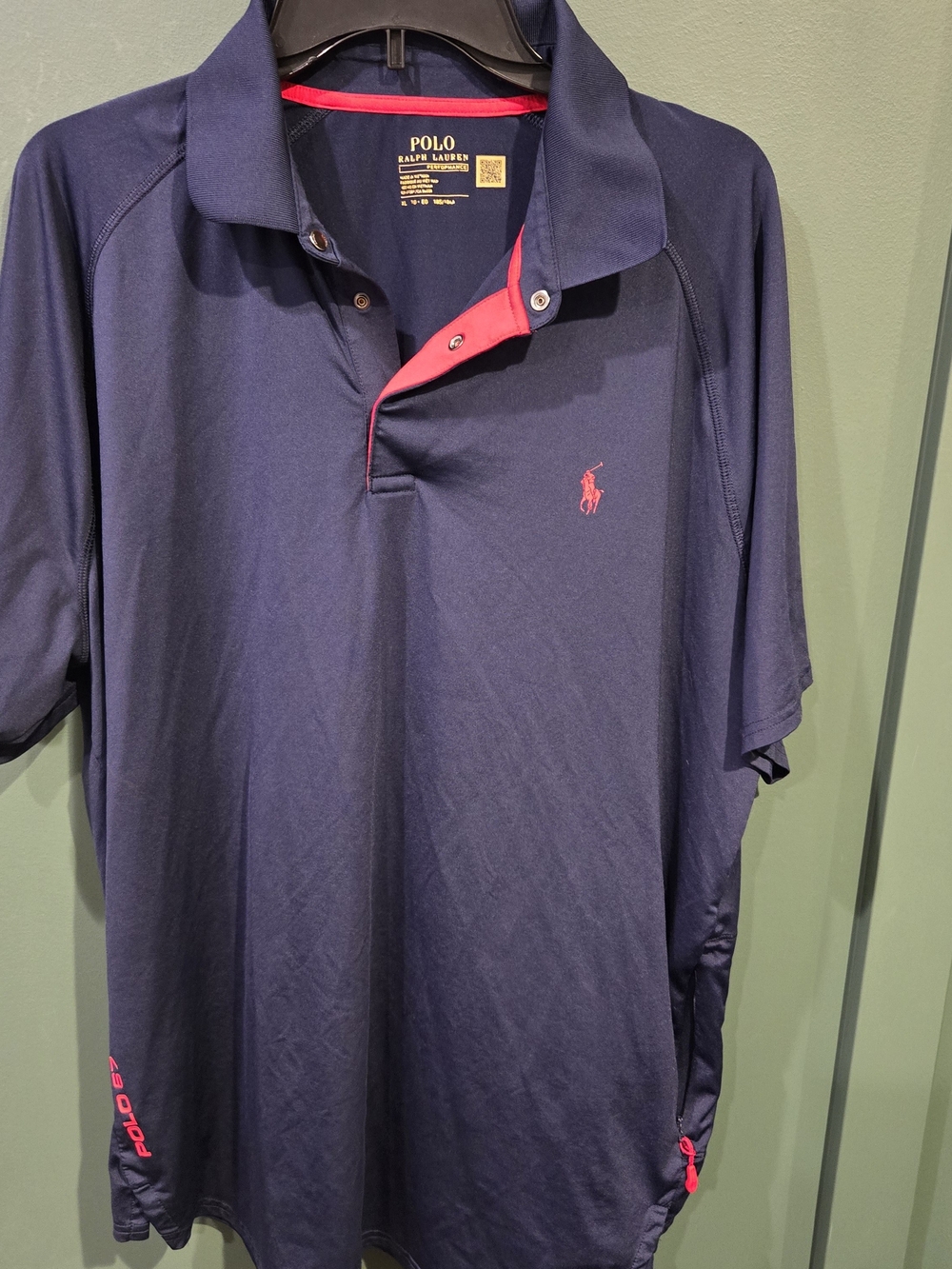 Polo by Ralph Lauren Navy Polo with Pink Accents